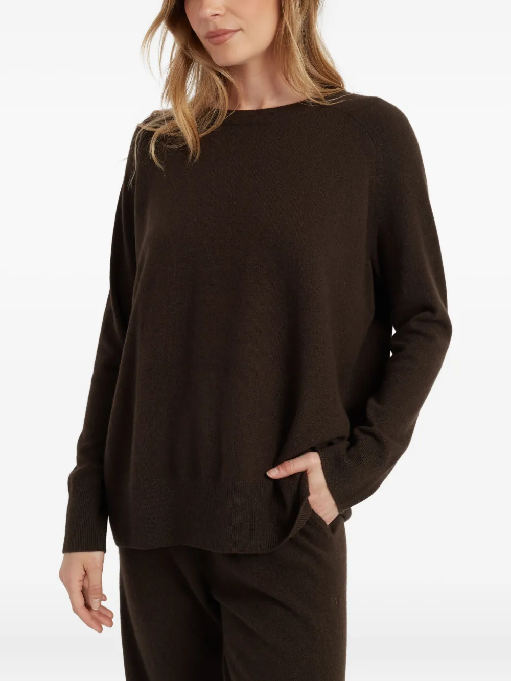 Chinti & Parker Round-neck Sweater In Brown