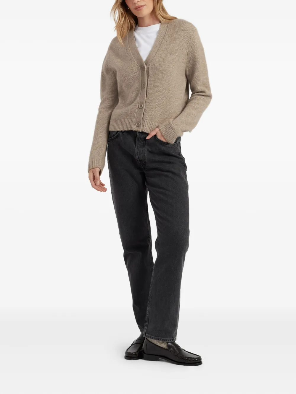 Chinti & Parker V-neck Cashmere Cardigan In Neutral