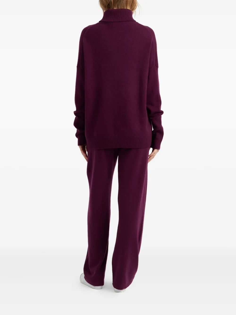 Chinti & Parker Turtleneck Cashmere Sweater In Purple