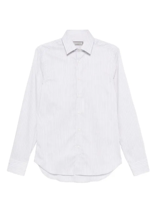Canali Pinstripe long-sleeve Shirt | Grey | FARFETCH Canali Pinstripe long-sleeve Shirt | Grey | FARFETCH