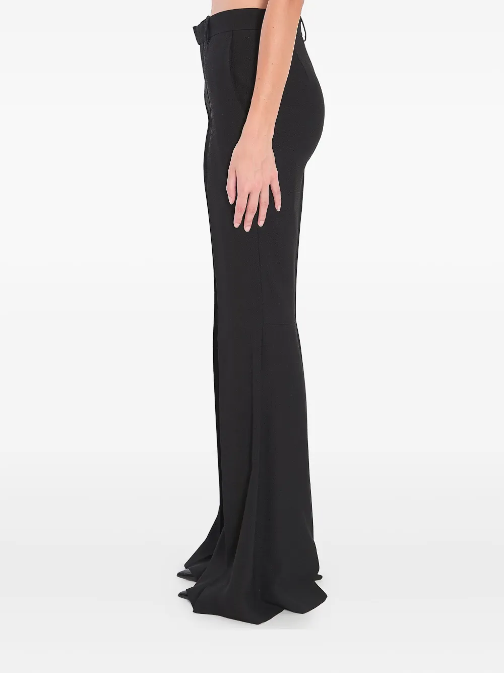 Balenciaga Katoenen flared broek Zwart