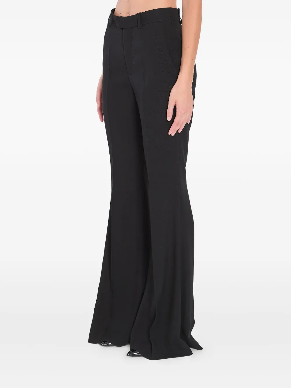 Balenciaga Katoenen flared broek - Zwart