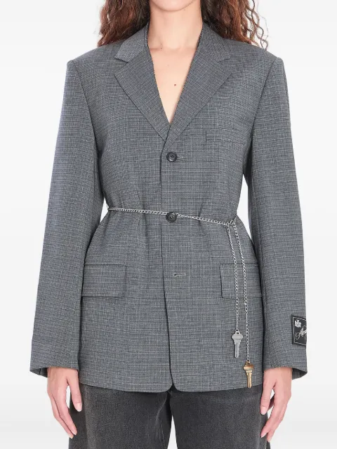 Alexander Wang detachable chain-link blazer