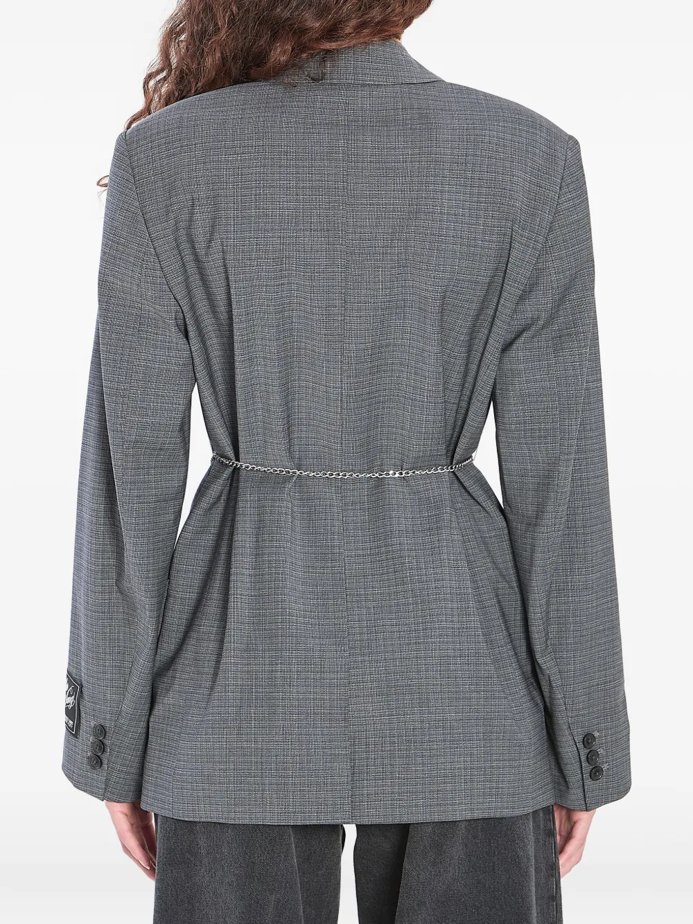 Alexander Wang Afneembare blazer met schakelketting Grijs