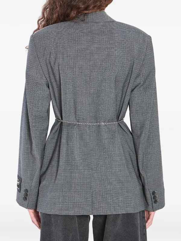 Alexander Wang Detachable chain-link Blazer | Grey | FARFETCH JO