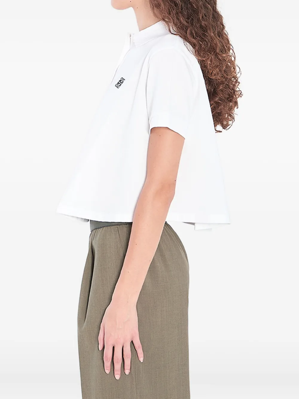 LOEWE Poloshirt met geborduurd logo Wit