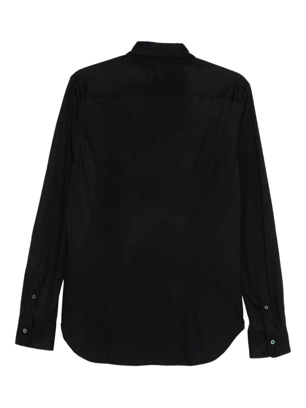 Canali Wollen overhemd Blauw