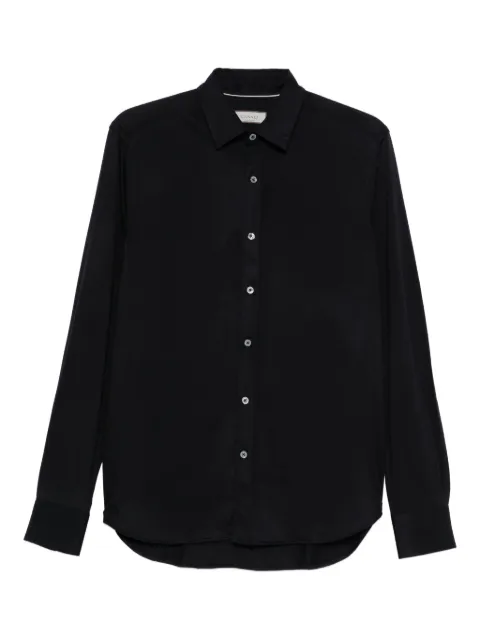 Canali long-sleeve wool shirt
