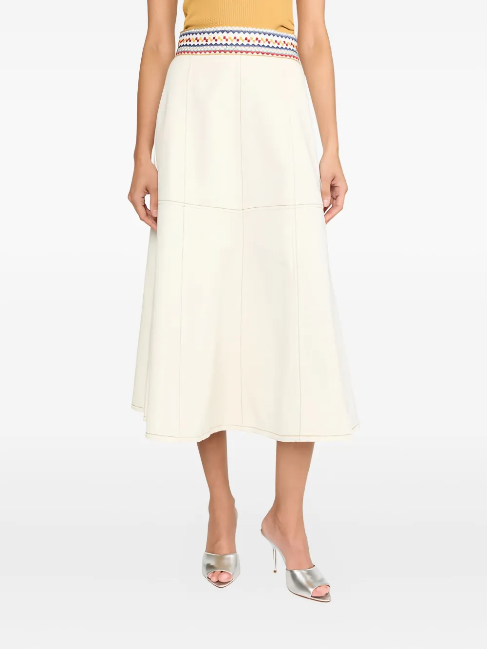 Christy Lynn Solange embroidered midi skirt | A-Line Skirts | Image 2
