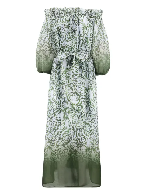 Christy Lynn Shelby off-shoulder maxi dress