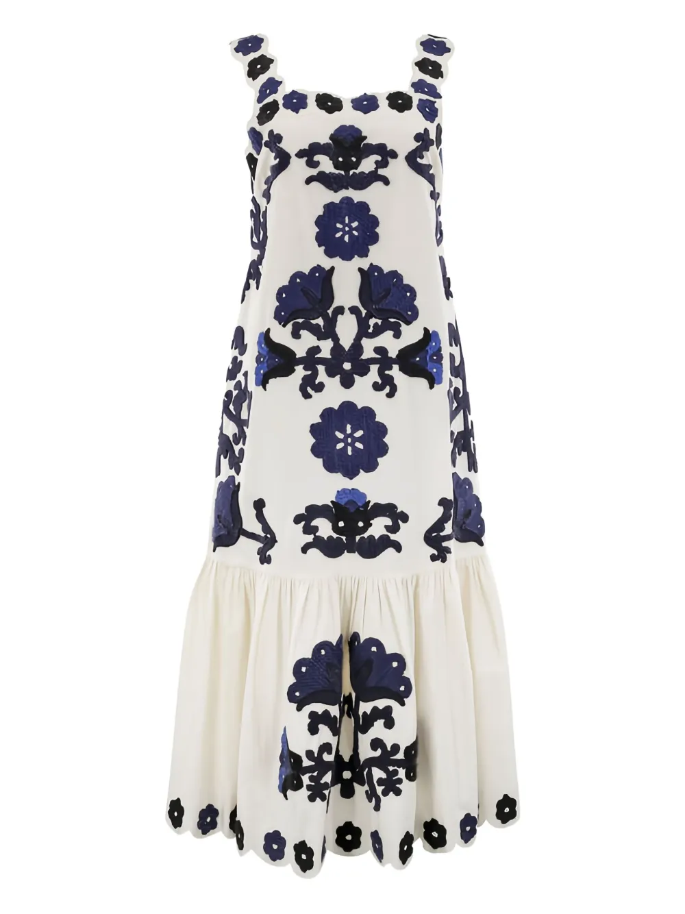 Sea Catrine applique-floral midi dress | White | Image 1