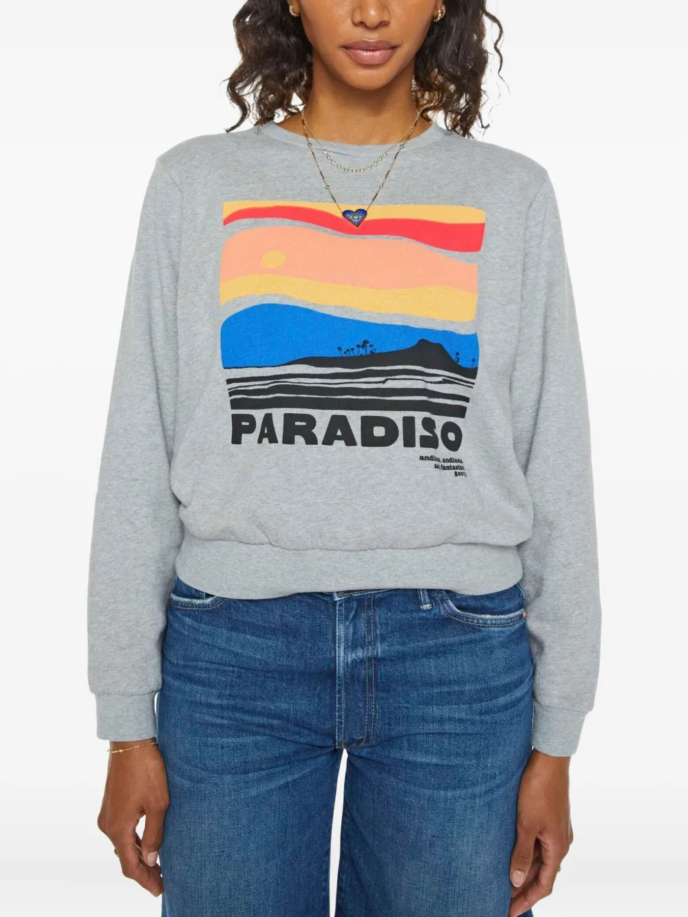 MOTHER graphic-print sweatshirt | Grey | Image 1