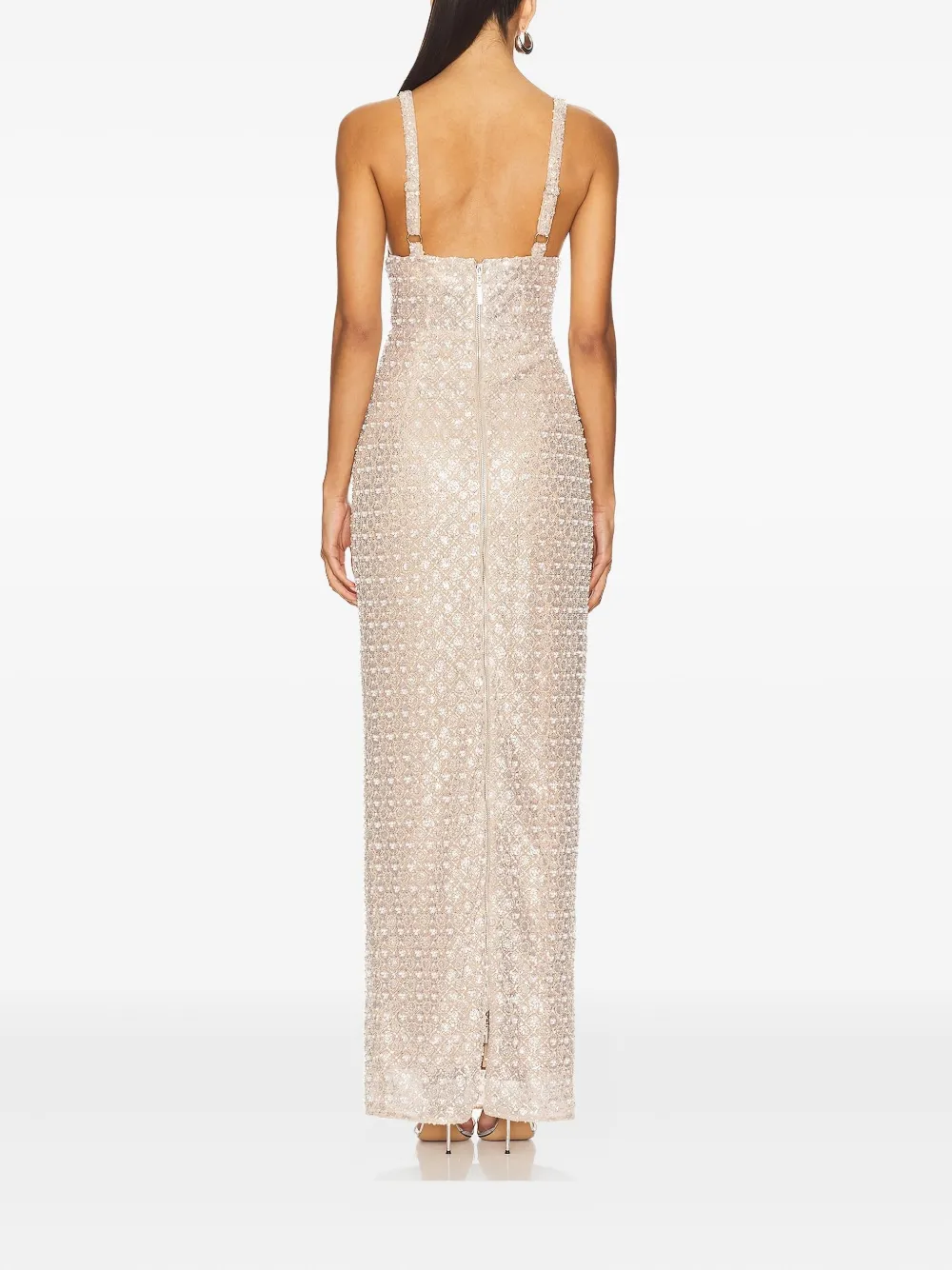 Bronx And Banco Allegra Sequin-embellished Maxi Dress In Multi