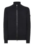 Peuterey ribbed zip-up cardigan - Blue