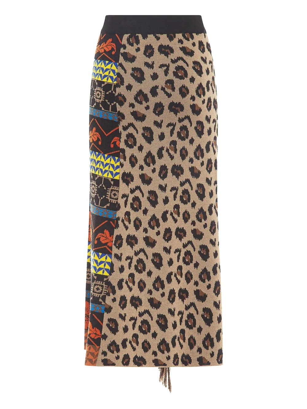Akep leopard-print fringed straight skirt | Straight Skirts | Image 2
