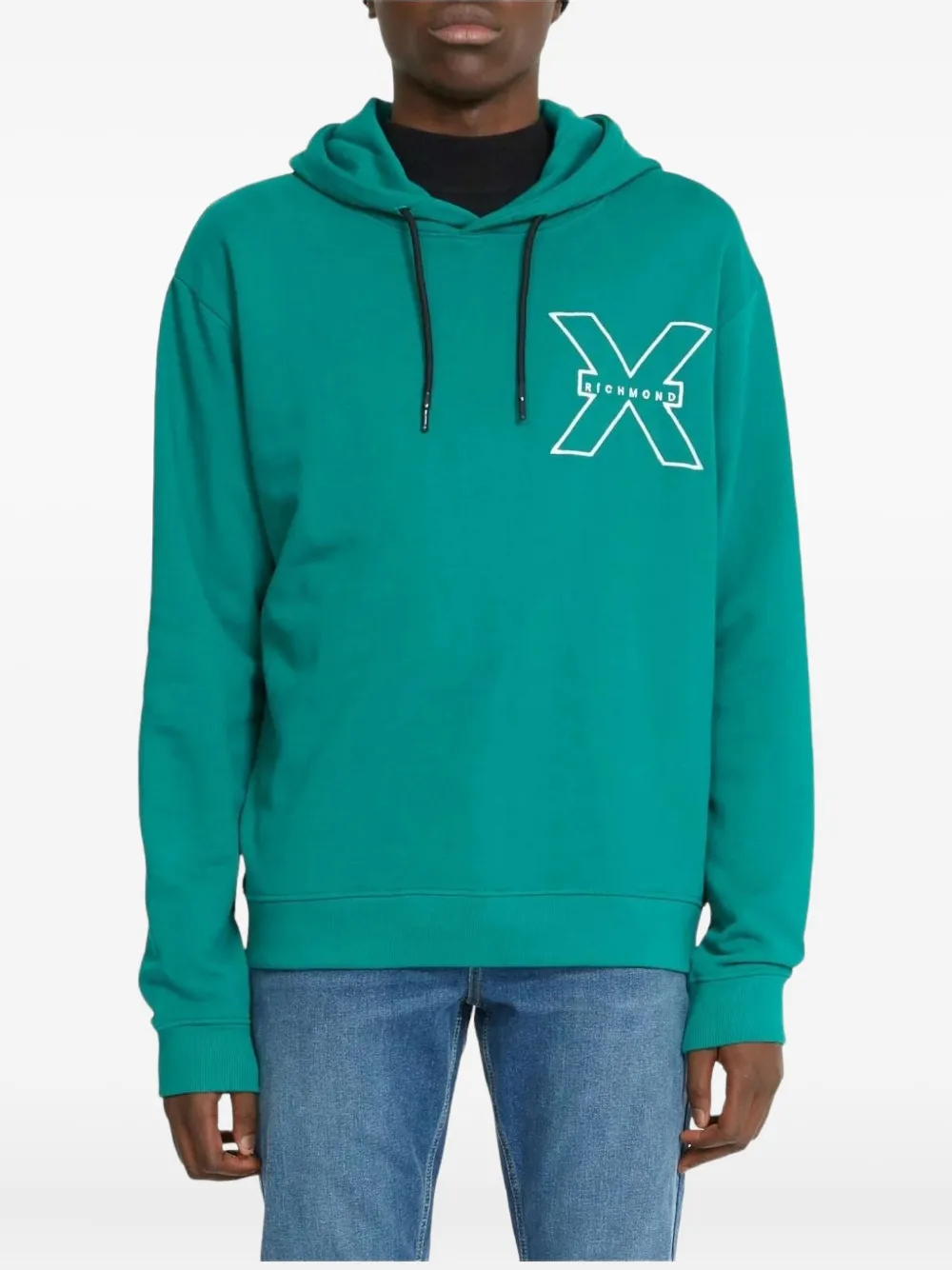 John Richmond graphic-print hoodie - グリーン John Richmond graphic-print hoodie - グリーン