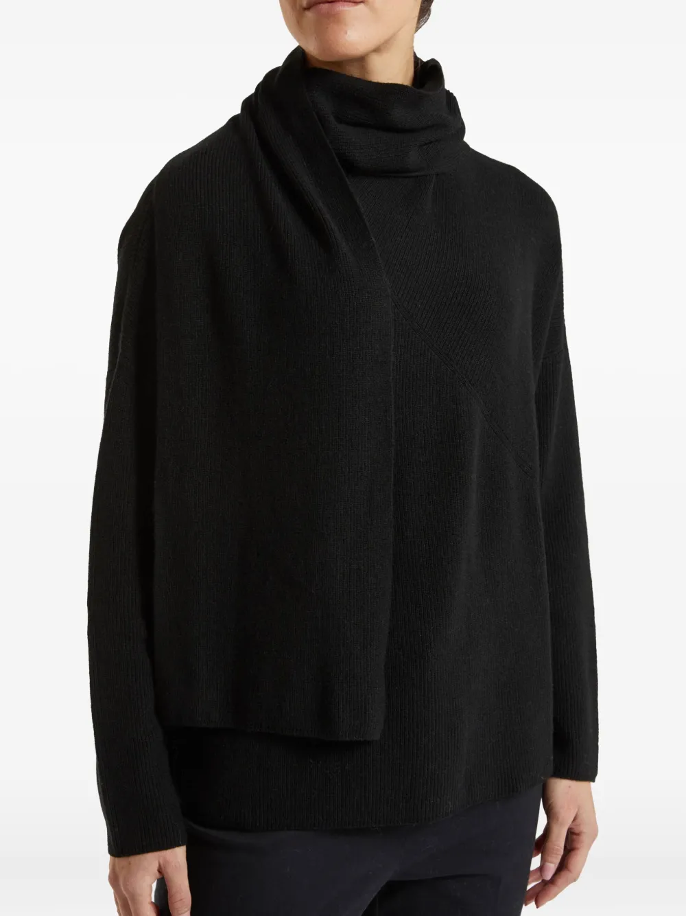 Pennyblack scarf-detail sweater | Knitted Sweaters | Image 2