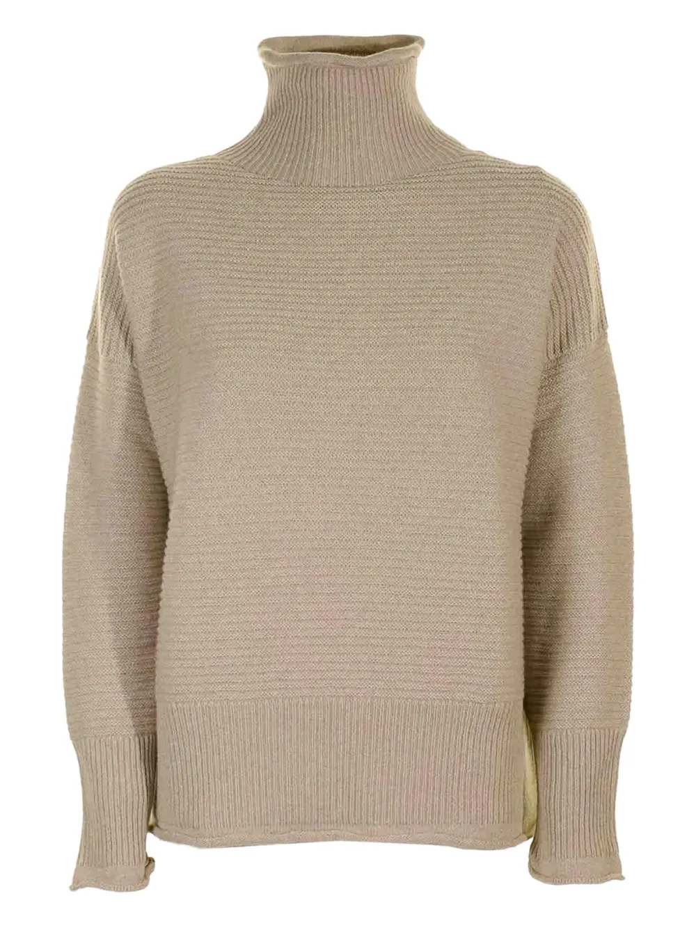 Eleventy ribbed turtleneck sweater Beige