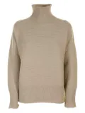 Eleventy ribbed turtleneck sweater - Neutrals