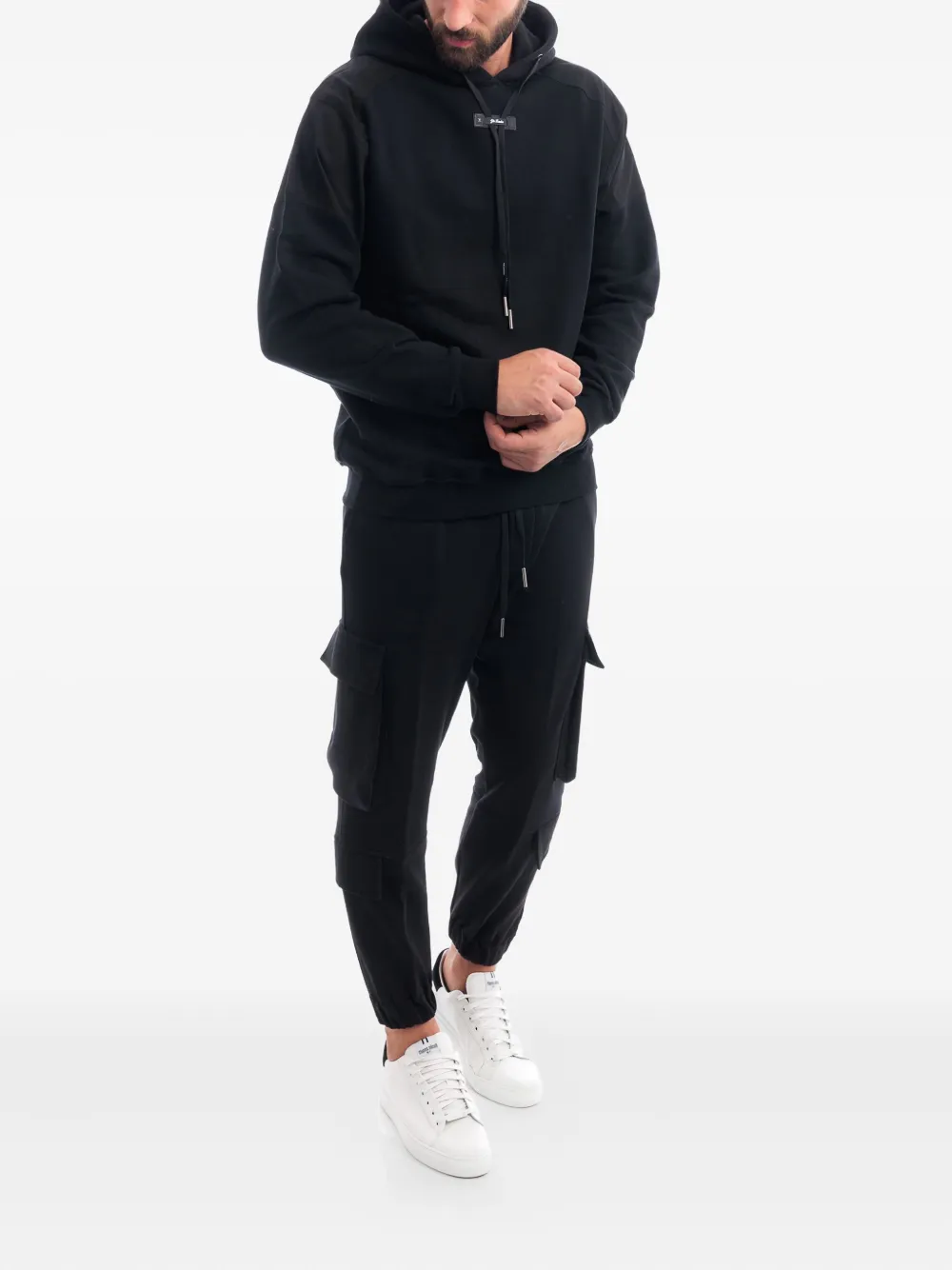 YES LONDON panelled drawstring hoodie | Hoodies | Image 2