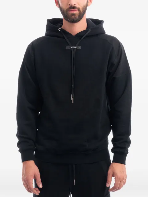 YES LONDON panelled drawstring hoodie