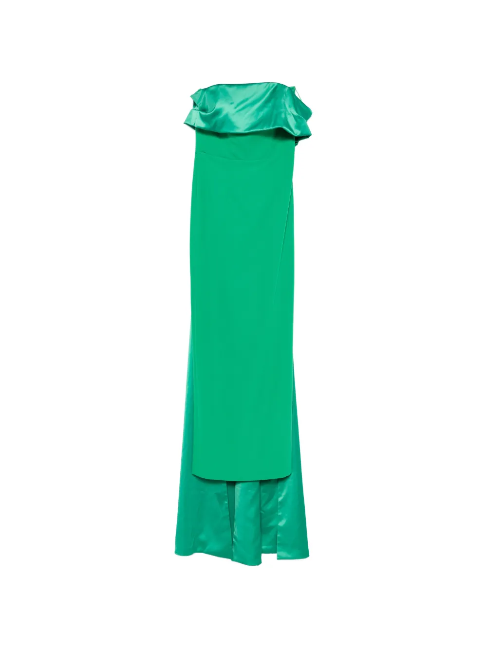 ALESSANDRO LEGORA bow-detail strapless maxi dress