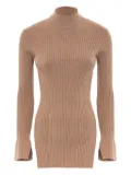 Akep ribbed turtleneck sweater - Brown