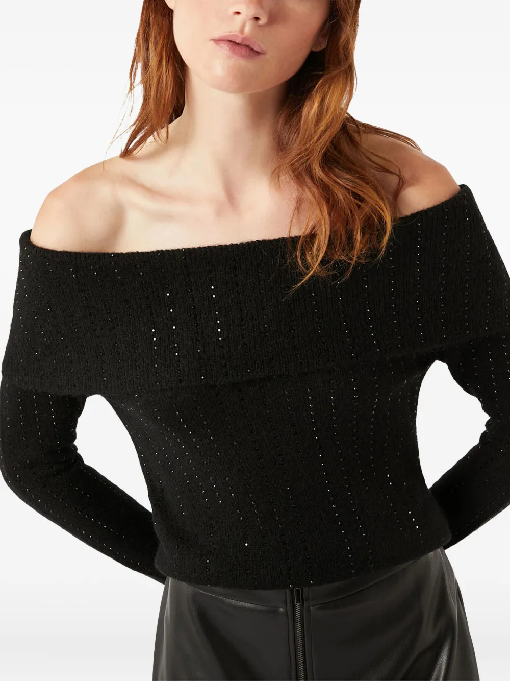 Pennyblack off-shoulder sequin-embellished sweater | Knitted Sweaters | Image 2