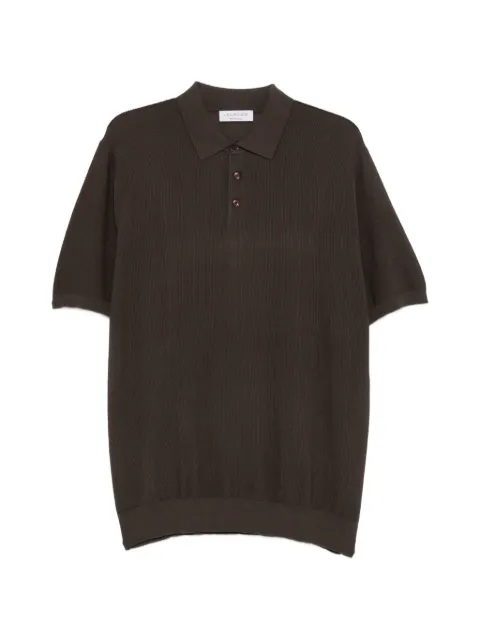 Jeordie's fine-knit short-sleeve polo shirt