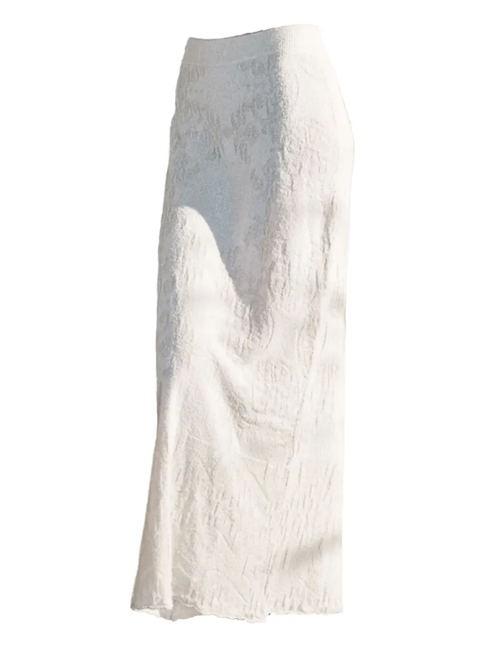 Akep falda midi texturizada | blanco | Image 1