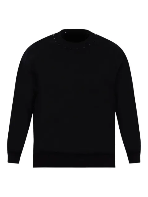 YES LONDON neck-embellished sweatshirt