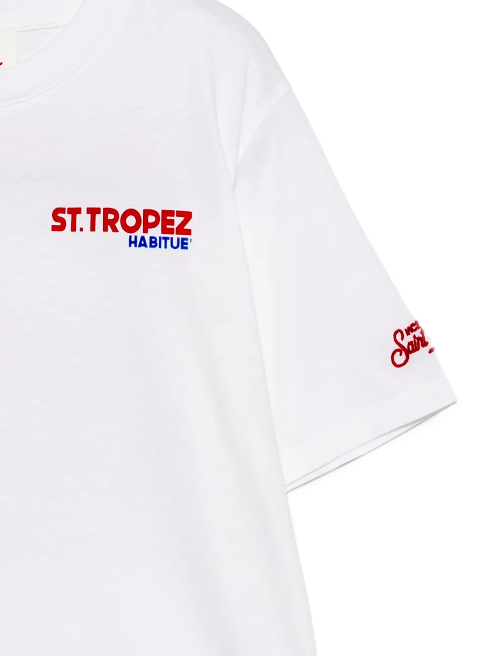 MC2 Saint Barth Kids T-shirt met logoprint Wit