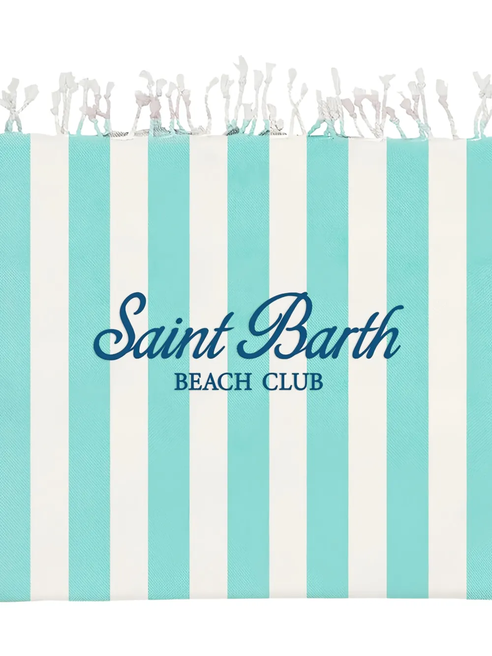 Mc2 Saint Barth Striped Beach Towel In Blue