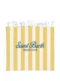 MC2 Saint Barth Kids striped beach towel - Yellow
