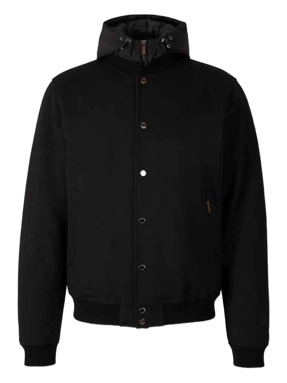 Moorer Callum jack met capuchon Zwart