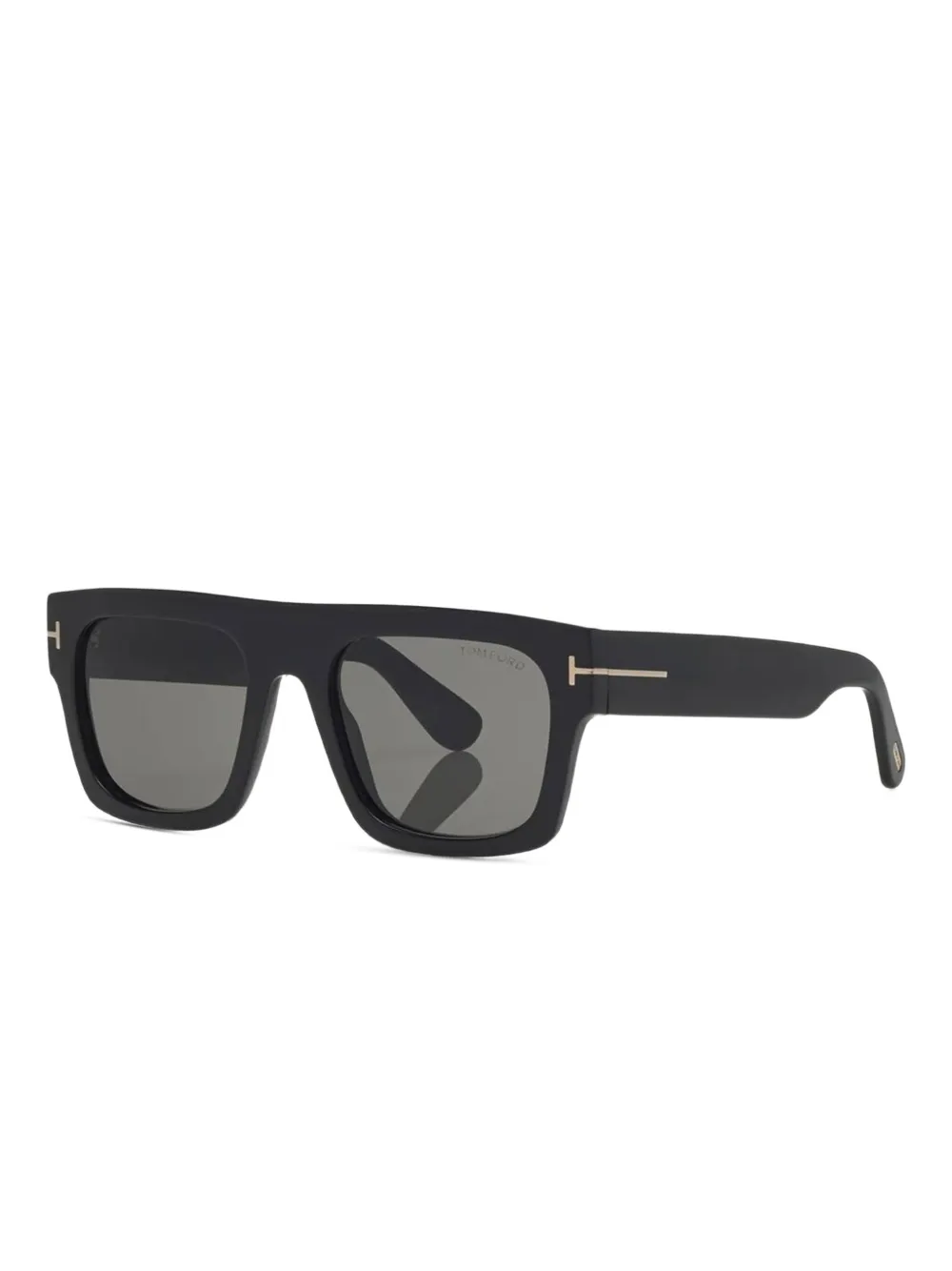 TOM FORD Eyewear FT071153 zonnebril met vierkant montuur Zwart