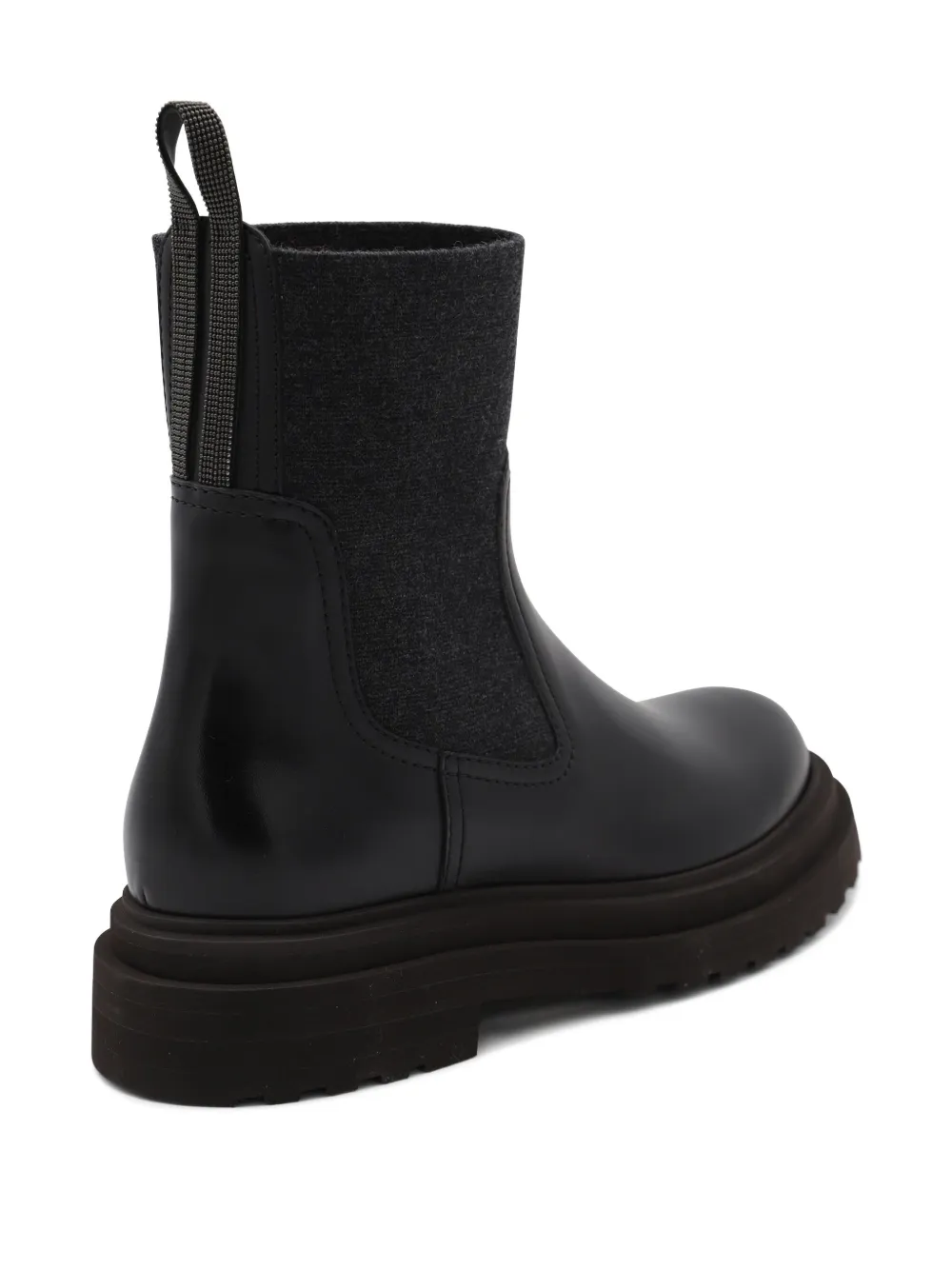 Brunello Cucinelli platform Chelsea boots Zwart