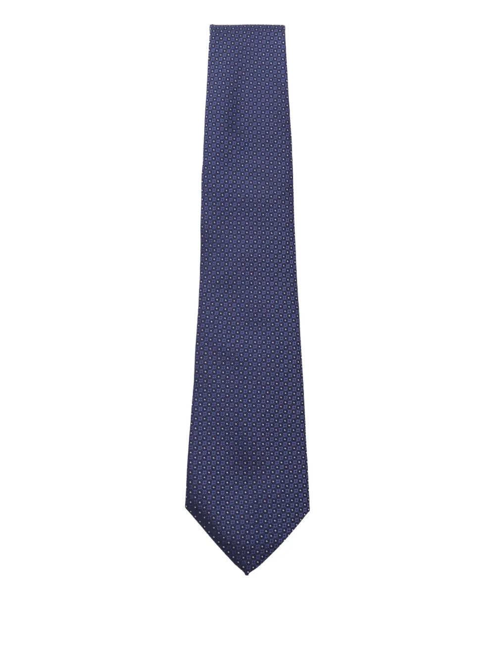 Canali Stropdas met geometrisch patroon Blauw