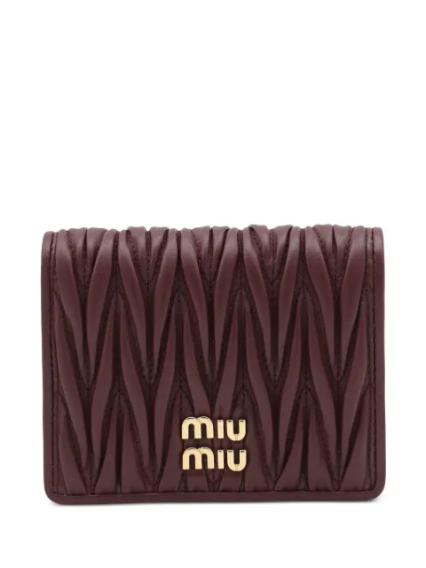 Miu Miu matelassé leather wallet