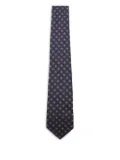 Canali patterned wool tie - Blue