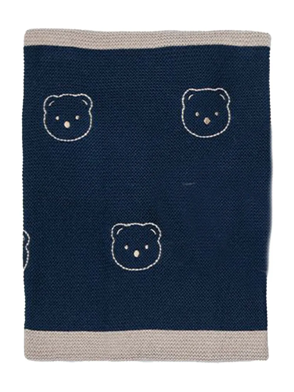 Baby Lord Gebreide slaapzak met intarsia beer Blauw
