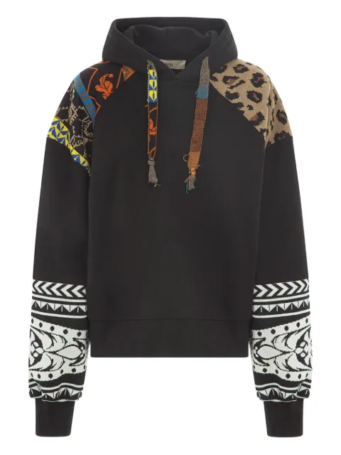 Akep patchwork-design hoodie
