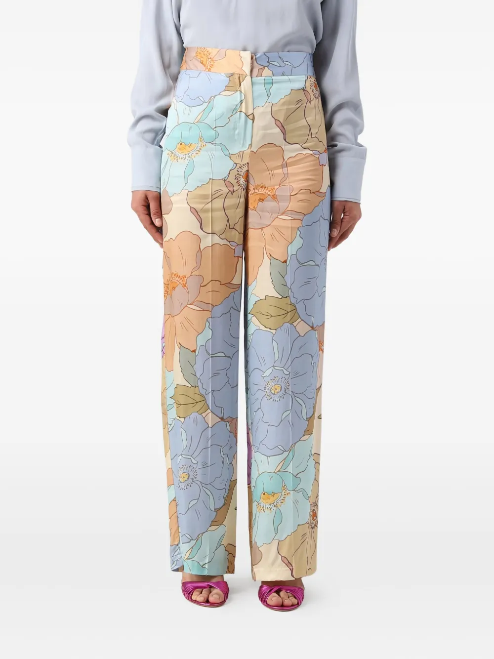 kaos floral-print trousers | Multicolour | Image 1