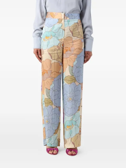 kaos floral-print trousers