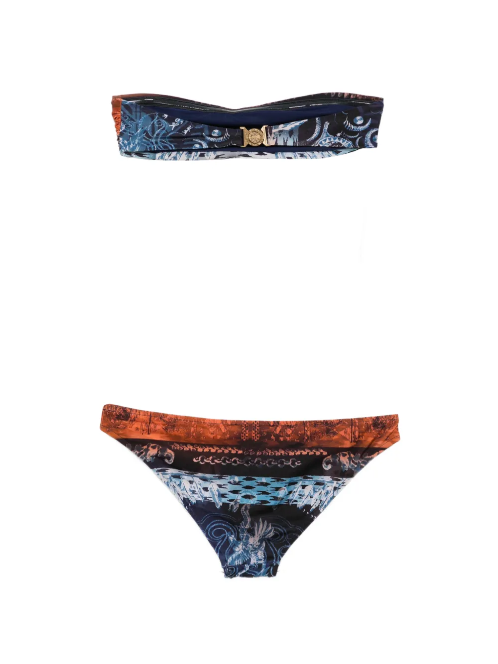 Balmain Bikini met abstracte print Oranje