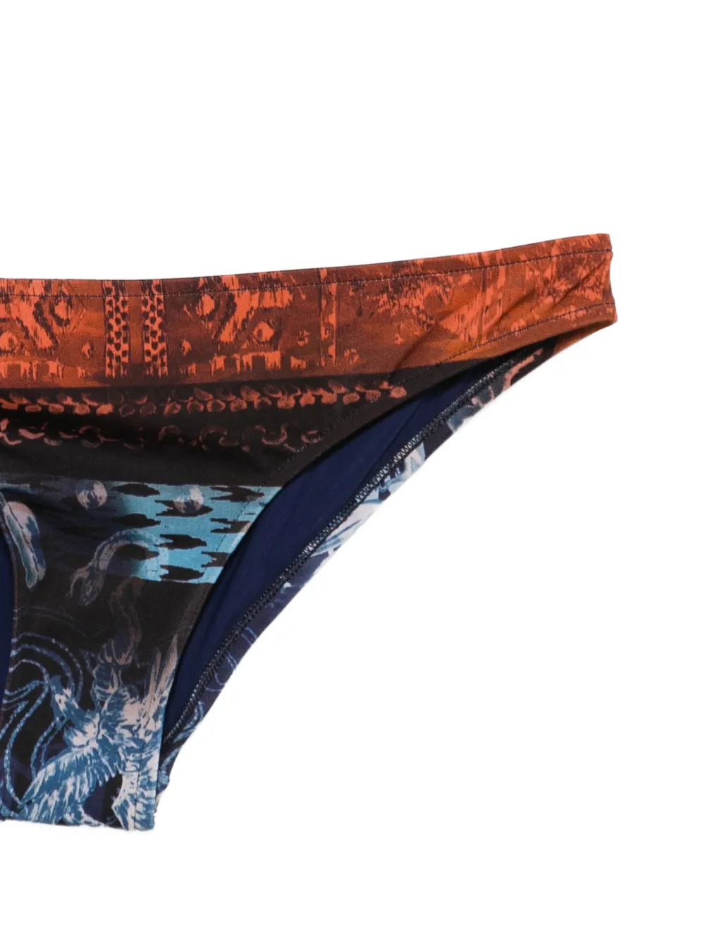 Balmain Bikini met abstracte print Oranje