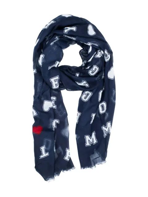 Tommy Hilfiger  heart logo-print scarf