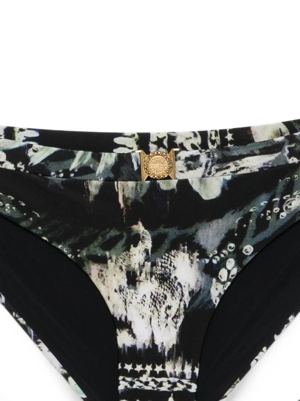 Balmain Bikini met abstracte print Zwart