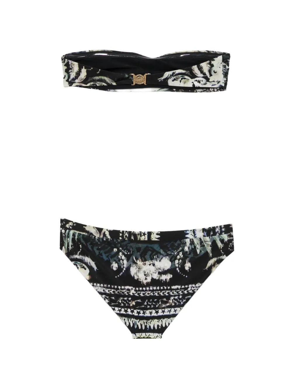 Balmain Bikini met abstracte print Zwart