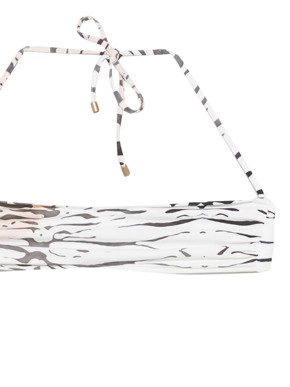 Balmain Bikinislip met tijgerprint Wit